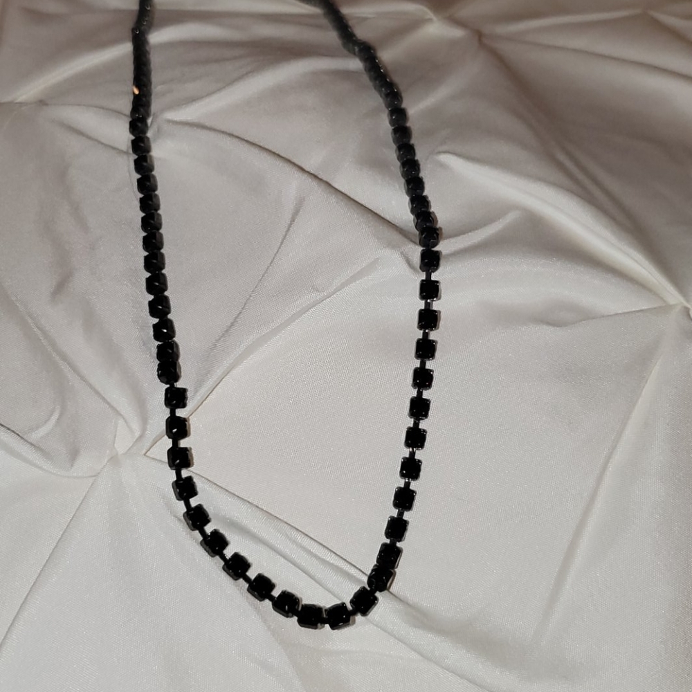 Black Crystal Necklace